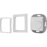 Kopp Paris Raumthermostat "Wechsler", zum Heizen und Kühlen, Temperaturbereich 5ºC-30ºC, Nachtabsenkung, 5(2)AX, 250V, 1100W, IP20, arktis-weiß, 2904
