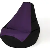 Go Gift Sako bag pouffe Pear black-purple L 105 x 80 cm