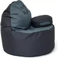 Big Buy Cooking Pouffe GO GIFT Graphitgrau Oxford-Ripstop-Gewebe 120 x 80 x 80 cm