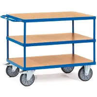 Fetra 2421, Stahl, Transportwagen, Blau, 600 kg, 4 Rad/Räder, 20 cm