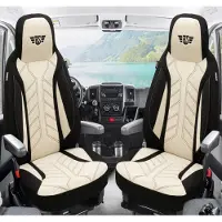 BREMER SITZBEZÜGE Wohnmobil Sitzbezüge & Schonbezüge für La Marca Ducato Jumper Boxer | Passgenaue Vordersitzbezüge | Teilintegriert, Kastenwagen & Alkoven | Sitzbezug Fahrer & Beifahrersitz