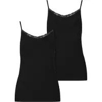 Urban Classics Achseltop "Ladies Basic Tank Top Cotton Lace 2-Pack"
