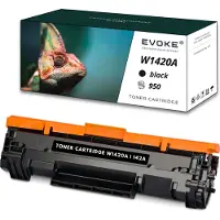 Evoke Tonerpatrone für HP-Drucker W1420A, schwarz, 950 Seiten, 142A, kompatibel mit M110w, M110we, MFP, M140w, M140we
