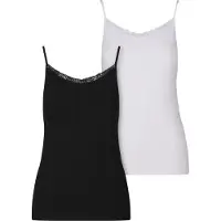 Urban Classics Achseltop "Ladies Basic Tank Top Cotton Lace 2-Pack"