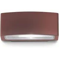 Ideal Lux Außenwandlampe Andromeda kaffee, Breite 22 cm, Alu