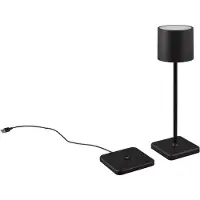 TRIO LED-Tischleuchte Fernandez, Dimmer und CCT schwarz