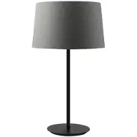 ROSSINI ILLUMINAZIONE Schwarze Tischlampe VIVIEN mit konischem Lampenschirm in Anthrazit E27 IP20 – Innenbeleuchtung aus Metall – Rossi Group