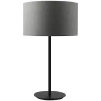 ROSSINI ILLUMINAZIONE Vivien Black Tischlampe mit anthrazitfarbenem zylindrischem Lampenschirm – E27-Anschluss IP20 75 W – Innenbeleuchtung Rossini Group