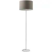 ROSSINI ILLUMINAZIONE Vivien White Stehleuchte – Stehleuchte mit taubengrauem zylindrischen Lampenschirm, E27-Anschluss, Leistung 75 W, IP20 Grad, Höhe 48 cm – Rossini