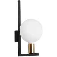 ROSSINI ILLUMINAZIONE Doppelwandleuchte E27 IP20 Schwarz/Messing satiniert – Rossini