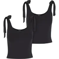 Urban Classics Tanktop "Ladies Tied Basic Jersey Top 2-Pack"