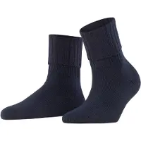 Falke Striggings Rib Damen Bootsocken, 39-42, Blau, Uni,Rippe, Schurwolle