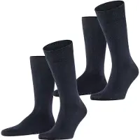 Falke 2er-Pack Happy Socken Navy - 43-46