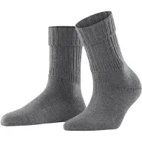 Falke Striggings Rib Damen Bootsocken dark grey (3070) 39-42