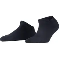 Falke ClimaWool Damen Sneakersocken, 41-42, Blau, Uni, Schurwolle