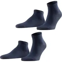 Falke Socken Happy Sneaker Herren Dark Blue (2er-Pack)-Schuhgröße 39 - 42