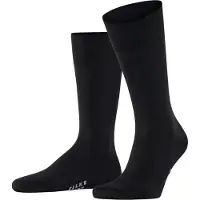 Falke Cool 24/7 Herren Socken, 39-40, Schwarz, Uni, Baumwolle