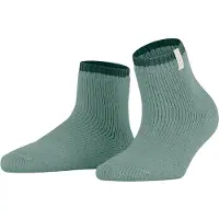 Falke Haussocken "Cosy Plush", Damen, Gr. 39-42, grün (austerity (7876)), Obermaterial: 65% Polyacryl PAN. 13% Polyamid PA. 12% Wolle WO. 8% Alpaka WP. 1% Elasthan EL., Socken Haussocken