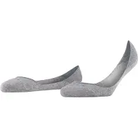 Falke Füßlinge "Step Medium Cut", Damen, Gr. 37-38, grau (light graumeliert (3390)), Obermaterial: 92% Baumwolle CO. 5% Polyamid PA. 3% Elasthan EL., glatt, Socken Füßlinge
