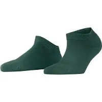 Falke ClimaWool Damen Sneakersocken, 41-42, Grün, Uni, Schurwolle