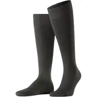 Falke Energizing Cotton Herren Kniestrümpfe, 39-40, Braun, Uni, Baumwolle