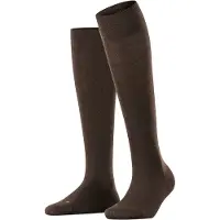 Falke Sensitive Berlin Damen Kniestrümpfe, 39-42, Braun, Uni, Schurwolle