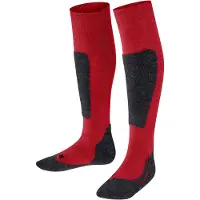 Falke Kniestrümpfe "Active Ski", Kinder, Gr. 39-42, rot (lipstick (8000)), Obermaterial: 40% Polypropylen PP. 25% Polyacryl PAN. 20% Wolle WO. 15% Polyamid PA., glatt, Socken Kniestrümpfe
