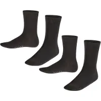 Falke Happy 2-Pack Kinder Socken, 35-38, Mehrfarbig, Uni, Baumwolle