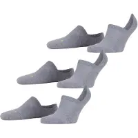 Falke Cool Kick 3-Pack Unisex Füßlinge, 35-36, Grau, Uni