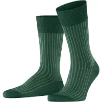 Falke Herren Socken Oxford Stripe 13379-7441 41-42 - hunter green (7441) - 41-42