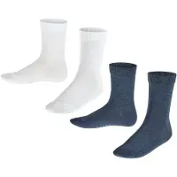 Falke Happy 2-Pack Kinder Socken, 39-42, Mehrfarbig, Uni, Baumwolle