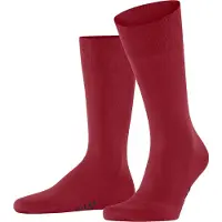 Falke Cool 24/7 Herren Socken, 45-46, Rot, Uni, Baumwolle