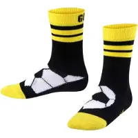 Falke Active Soccer Kinder Socken, 27-30, Schwarz, Motiv, Baumwolle