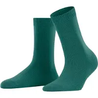 Falke Cosy Wool Damen Socken, 35-38, Grün, Uni, Wolle