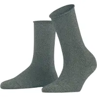 Falke Shiny Damen Socken, 39-42, Grau, Uni