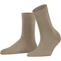 Falke Cotton Touch Damen Socken, 39-42, Beige, Uni, Baumwolle