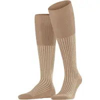 Falke Socken Herren Oxford Stripe Kneehigh Camel-Schuhgröße 41 - 42