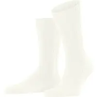 Falke Lhasa Rib Herren Socken, 47-50, Weiß, Uni, Wolle