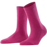 Falke Socken "Family", Damen, Gr. 35-38, rot (berry (8390)), Obermaterial: 92% Baumwolle CO. 7% Polyamid PA. 1% Elasthan EL., glatt, Socken Socken