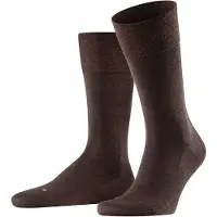 Falke Sensitive Berlin Herren Socken, 39-42, Braun, Uni, Schurwolle