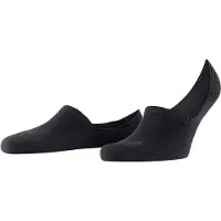 Falke Step High Cut Herren Füßlinge, 47-50, Schwarz, Uni, Baumwolle
