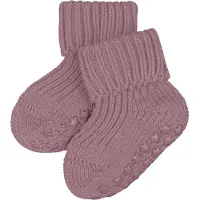 Falke Cotton Catspads Babys Haussocken, 80-92, Rot, Uni, Baumwolle