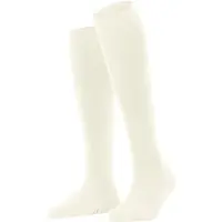 Falke Softmerino Damen Kniestrümpfe, 35-36, Weiß, Uni, Schurwolle