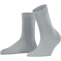 Falke Cotton Touch Damen Socken, 39-42, Grau, Uni, Baumwolle