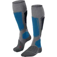 Falke Kniestrümpfe "SK1 Comfort", Herren, Gr. 44-45, grau (light grau (3400)), Obermaterial: 44% Polypropylen PP. 24% Polyacryl PAN. 20% Wolle WO. 7% Polyamid PA. 5% Seide silk., Socken Kniestrümpfe