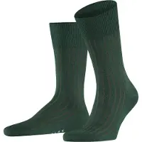Falke Shadow Herren Socken, 43-44, Grün, Rippe, Baumwolle