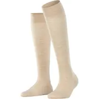 Falke Sensitive Berlin Damen Kniestrümpfe, 39-42, Beige, Uni, Schurwolle