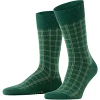 Falke Modern Tailor Herren Socken, 39-42, Grün, Kariert, Baumwolle