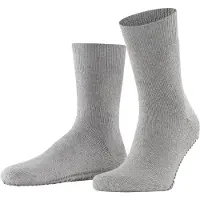 Falke Homepads Herren Haussocken, 35-38, Grau, Uni, Baumwolle