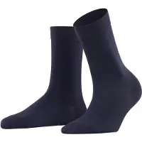 Falke Cotton Touch Damen Socken, 35-38, Blau, Uni, Baumwolle